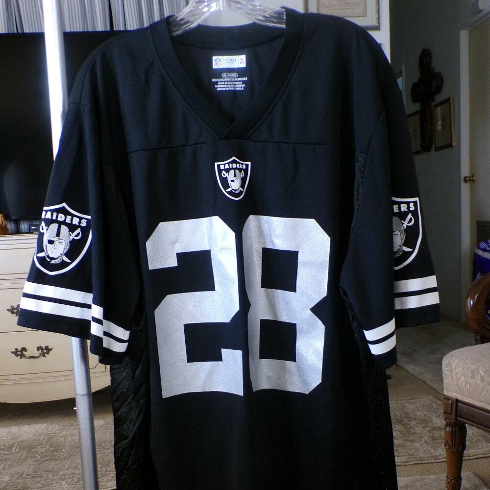 LAS VEGAS RAIDERS #28 JOSH JACOBS ( NFLPA ) X-LARGE FOOTBALL JERSEY